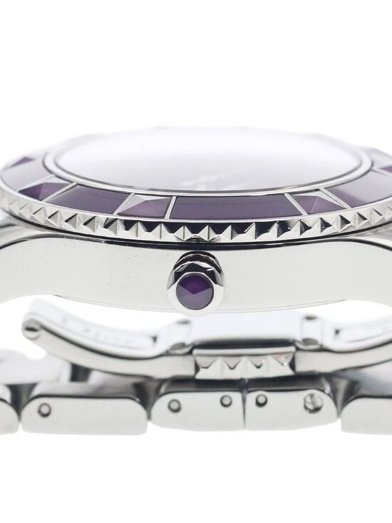 Dior crystal CD143112 Circle Diamond purple Dial Quartz Ladies Watch_949018